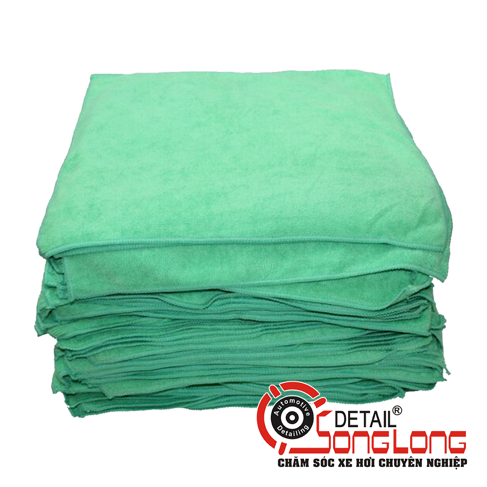 Khăn vi sợi Microfiber màu xanh lá cây
